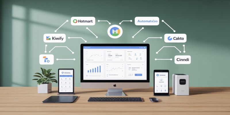 Integre Hotmart, Kiwify e Cakto com a Cinndi de forma simples